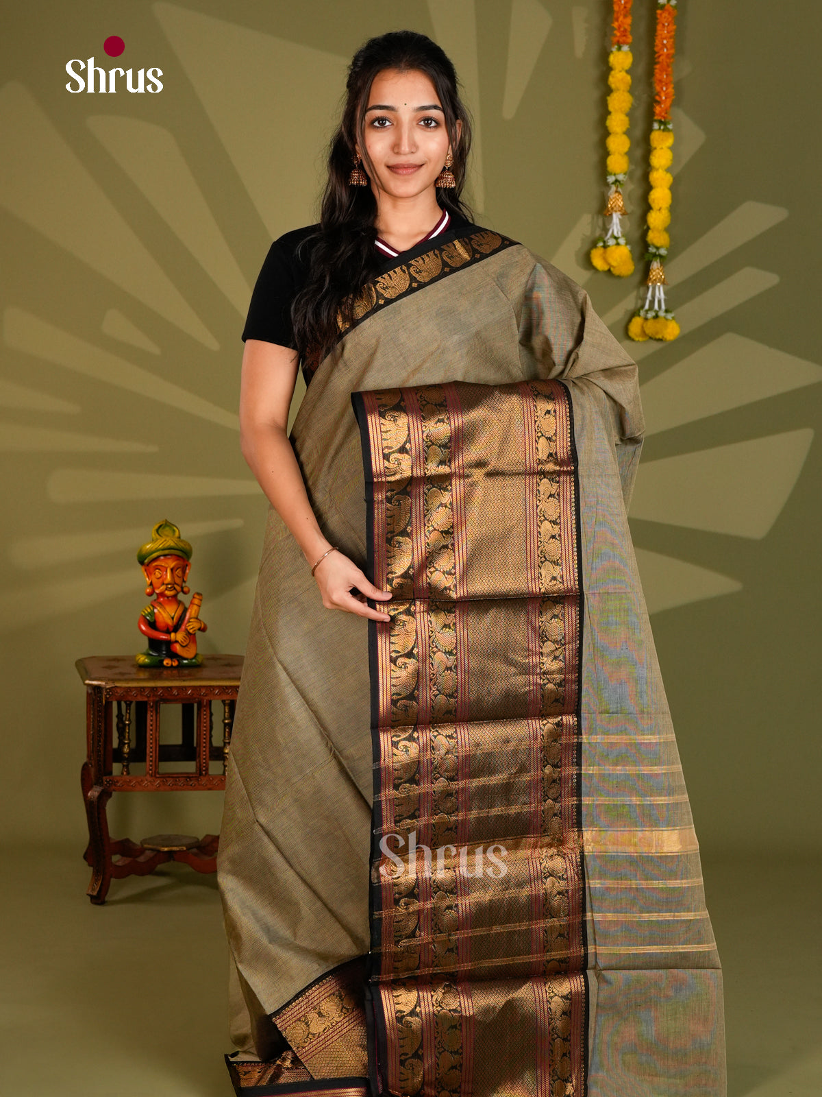 Narayanpet Cotton Saree - ECS06110 - Shop on Shrus.com