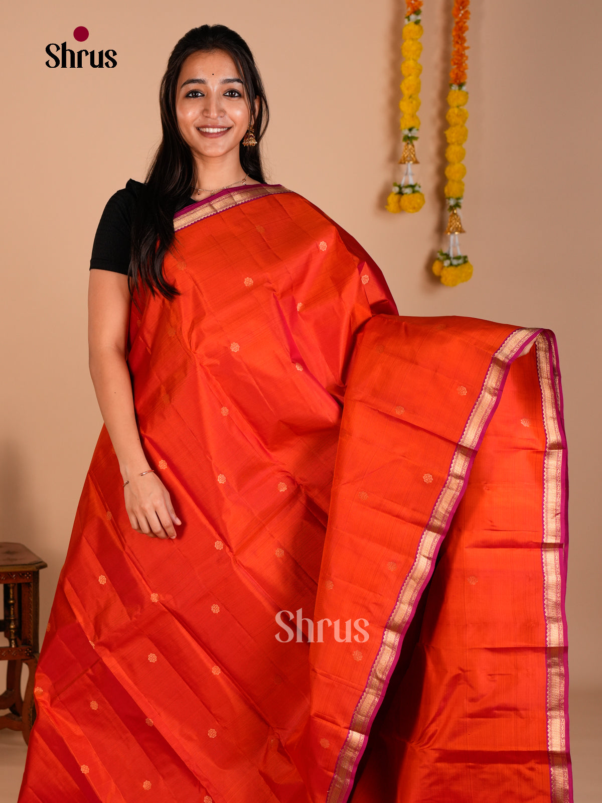Kanchipuram silk Saree - ECS06117 - Shop on Shrus.com