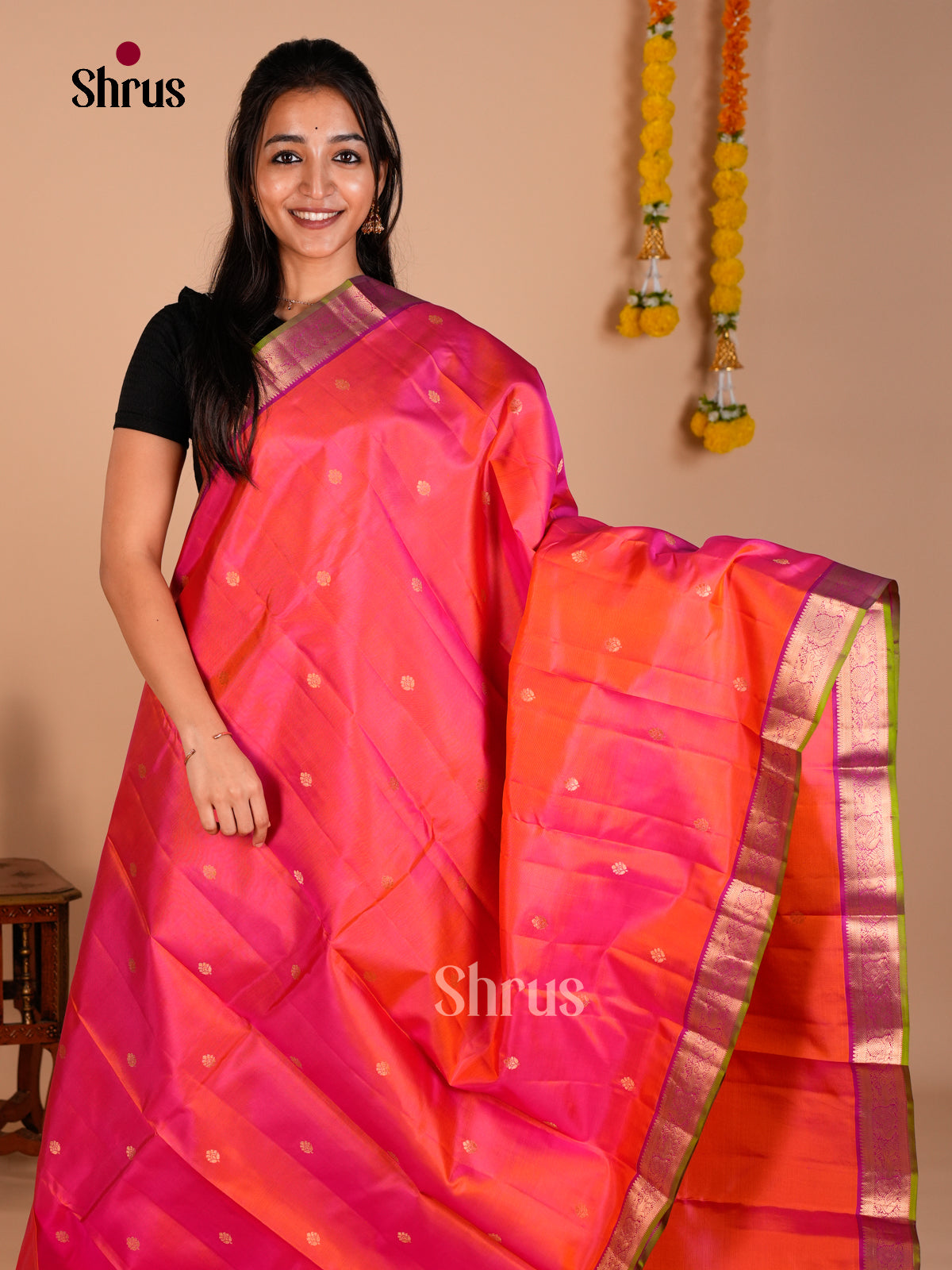 Kanchipuram silk Saree - ECS06129 - Shop on Shrus.com