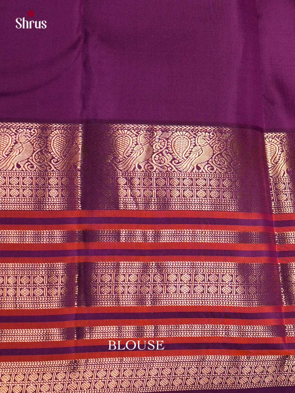 Kanchipuram silk Saree - ECS06192 - Shop on Shrus.com