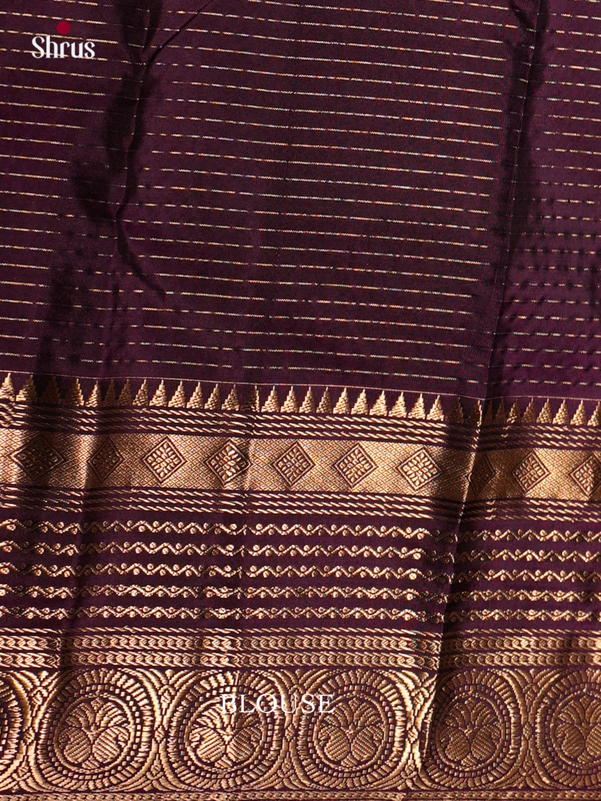 Kanchipuram silk Saree - ECS06210 - Shop on Shrus.com