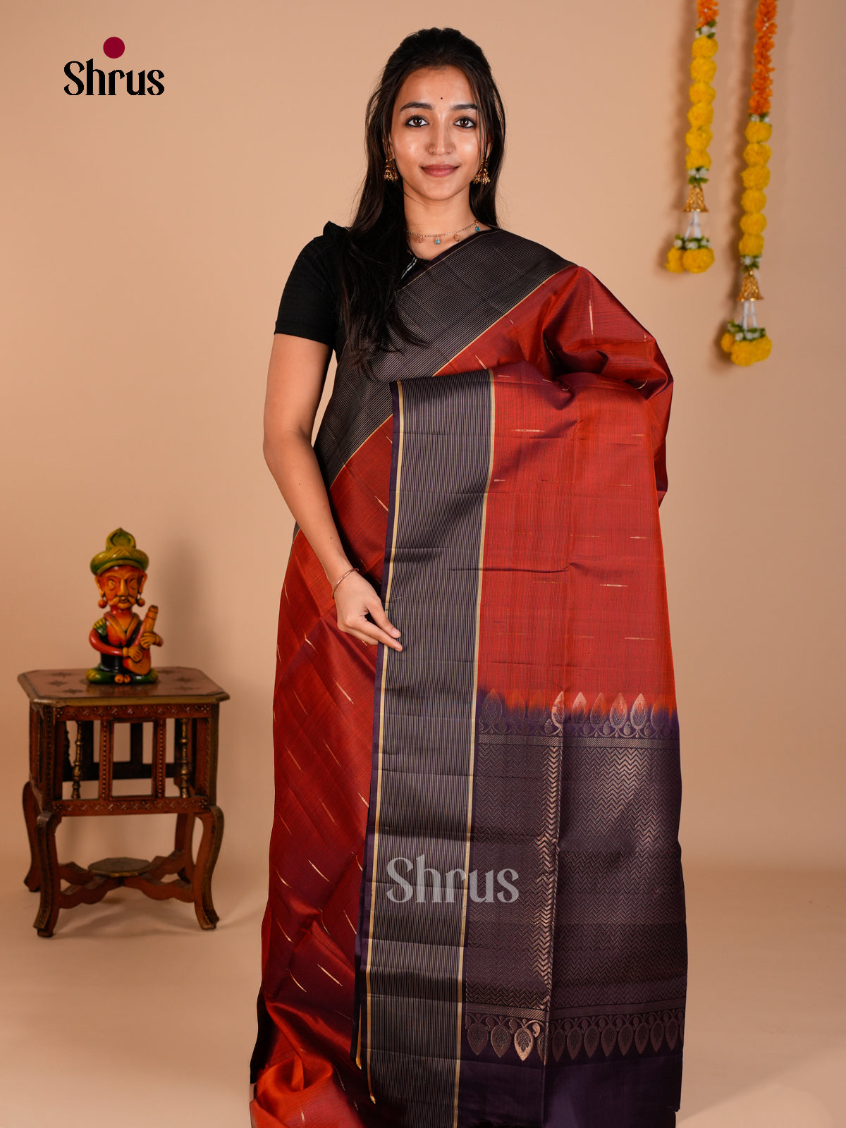 Soft Silk Saree - ECS06291 - Shop on Shrus.com