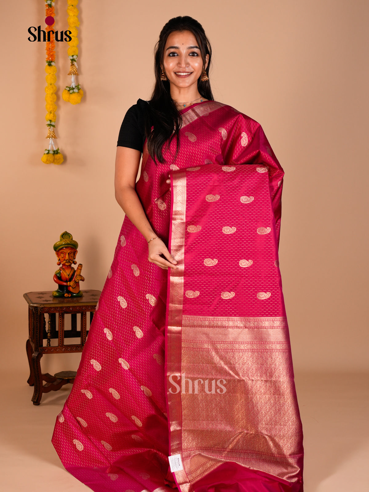 Kanchipuram silk Saree - ECS06298 - Shop on Shrus.com