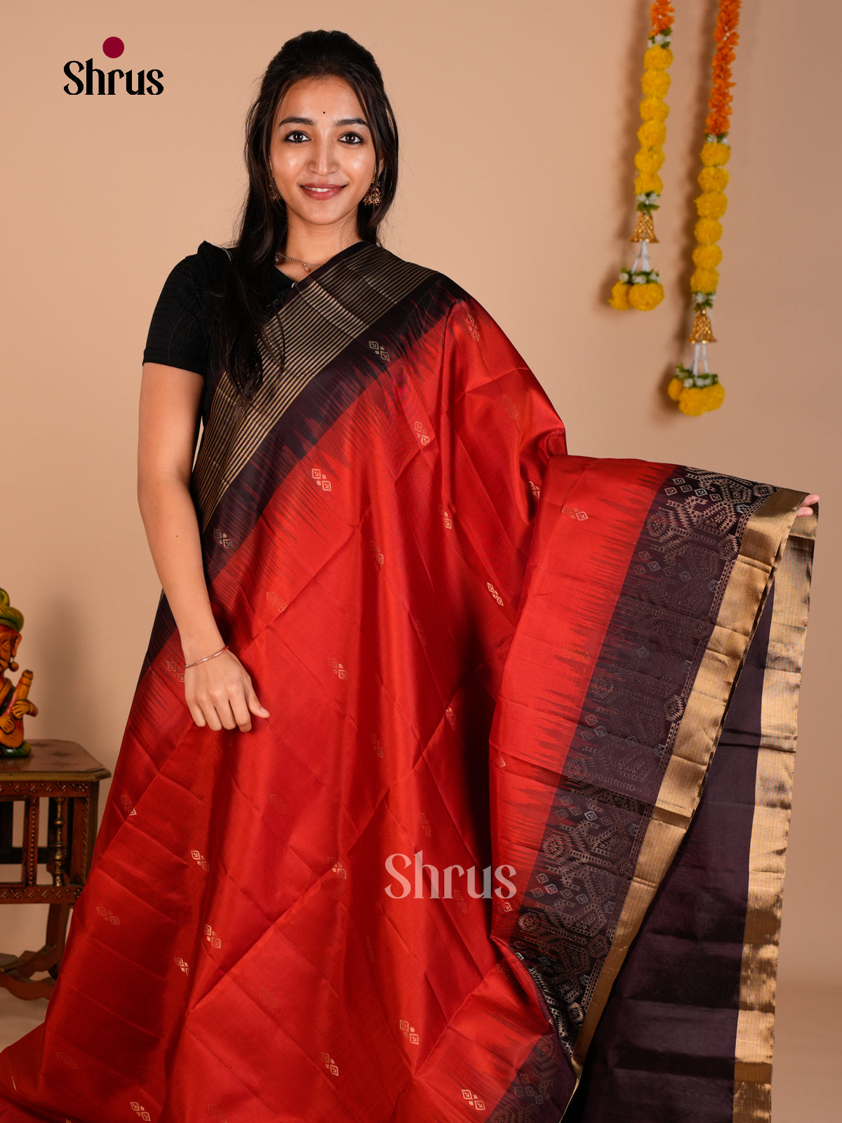 Soft Silk Saree - ECS06308 - Shop on Shrus.com