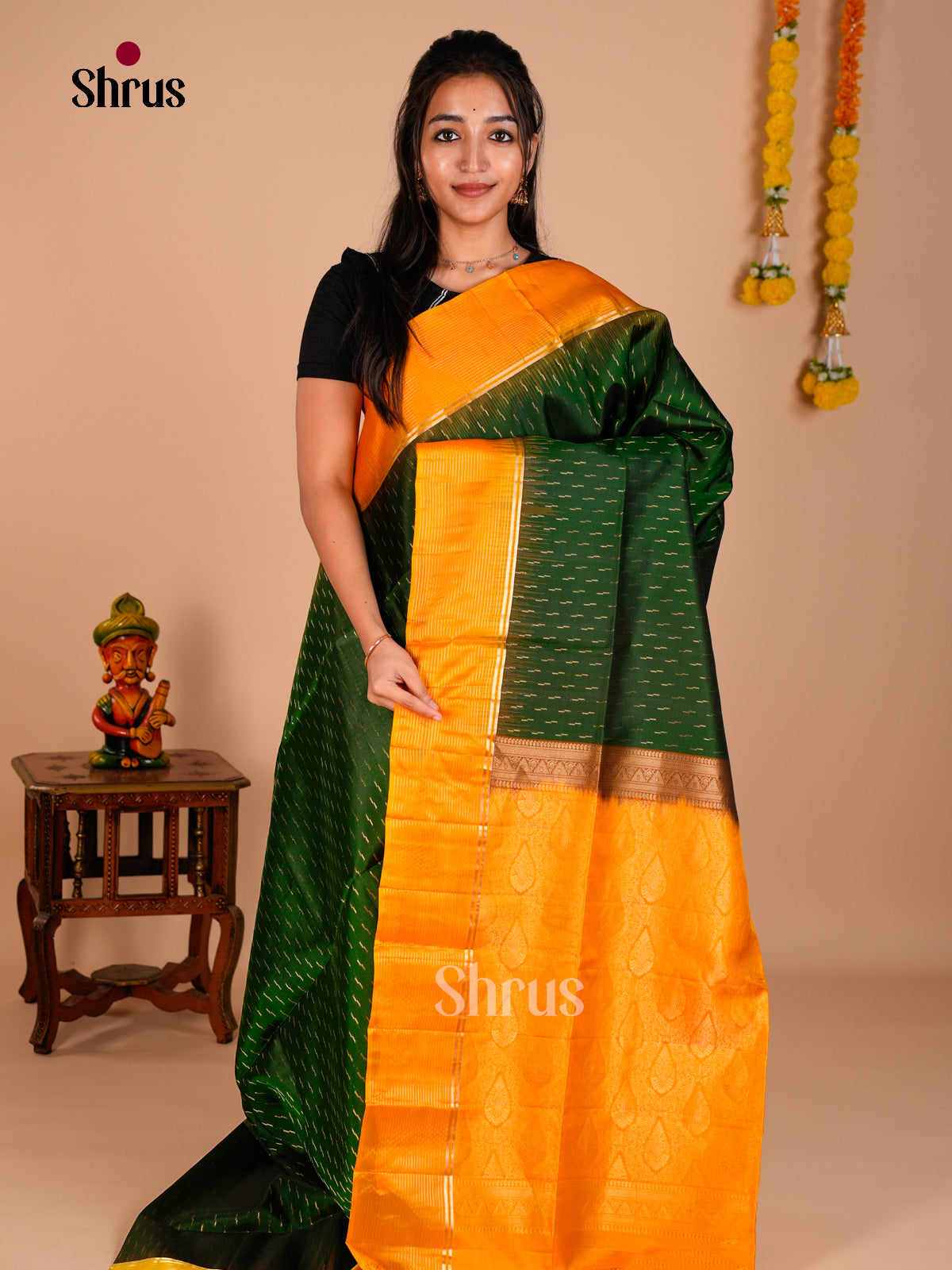 Soft Silk Saree - ECS06323 - Shop on Shrus.com