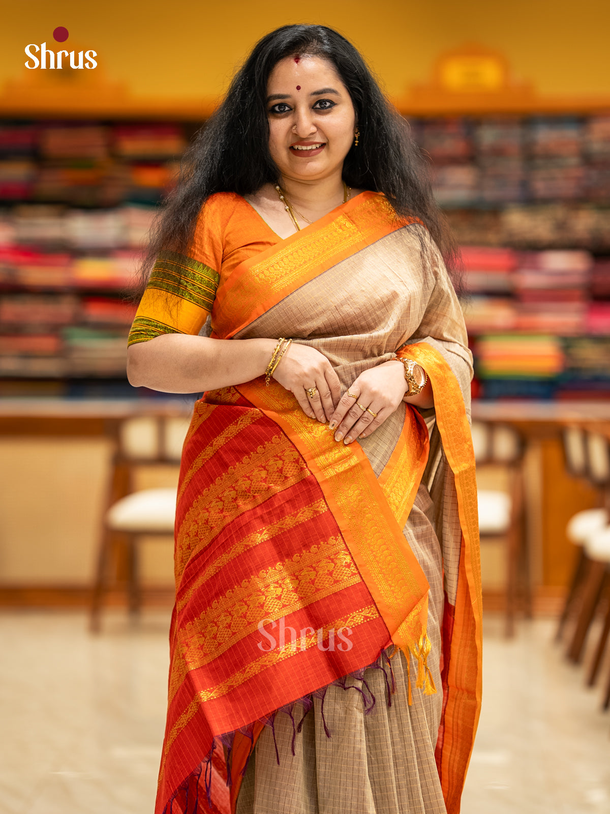 Kalyani Cotton Saree - ECS09001 - Shop on Shrus.com