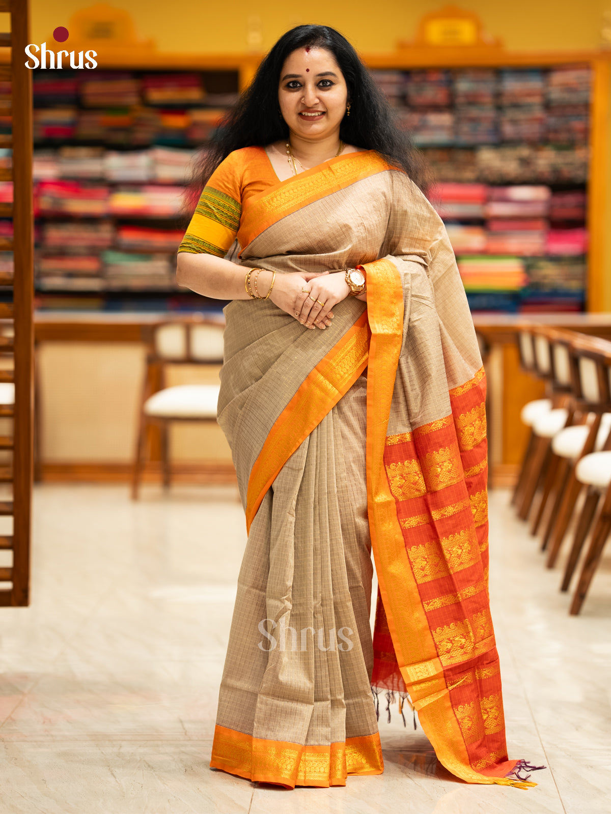 Kalyani Cotton Saree - ECS09001 - Shop on Shrus.com