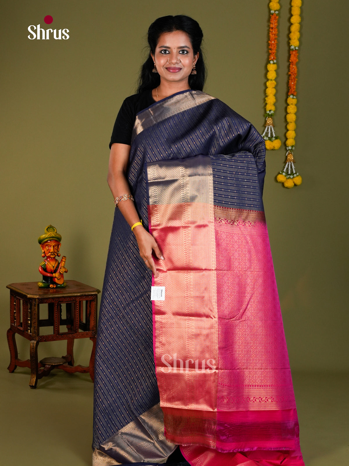 Semi Kanchipuram Saree - ECS09030 - Shop on Shrus.com