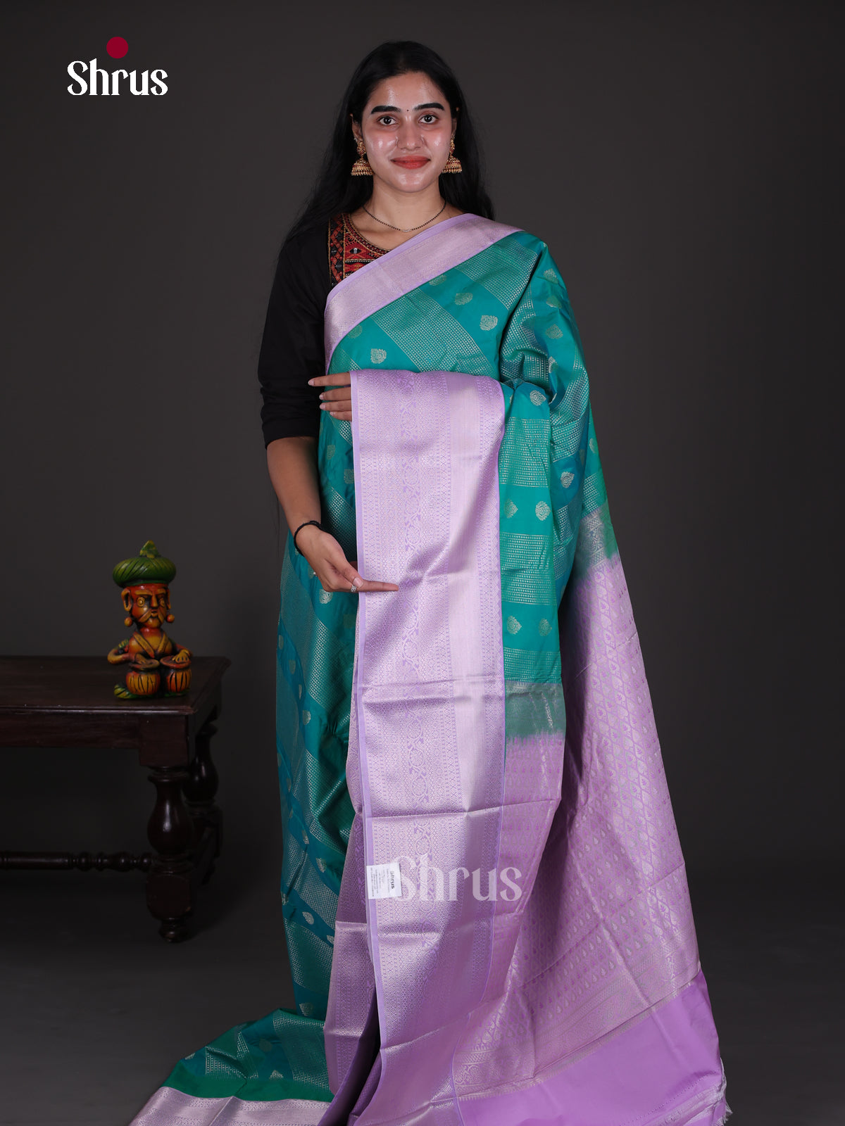 Semi Kanchipuram Saree - ECS09246 - Shop on Shrus.com