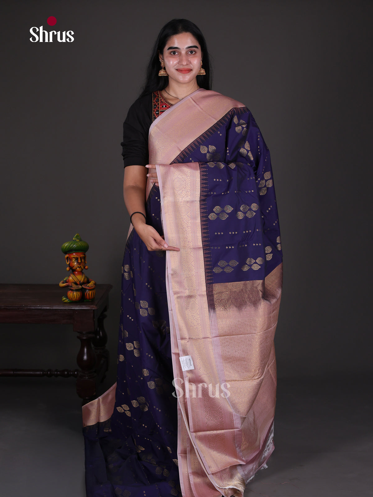 Semi Kanchipuram Saree - ECS09258 - Shop on Shrus.com
