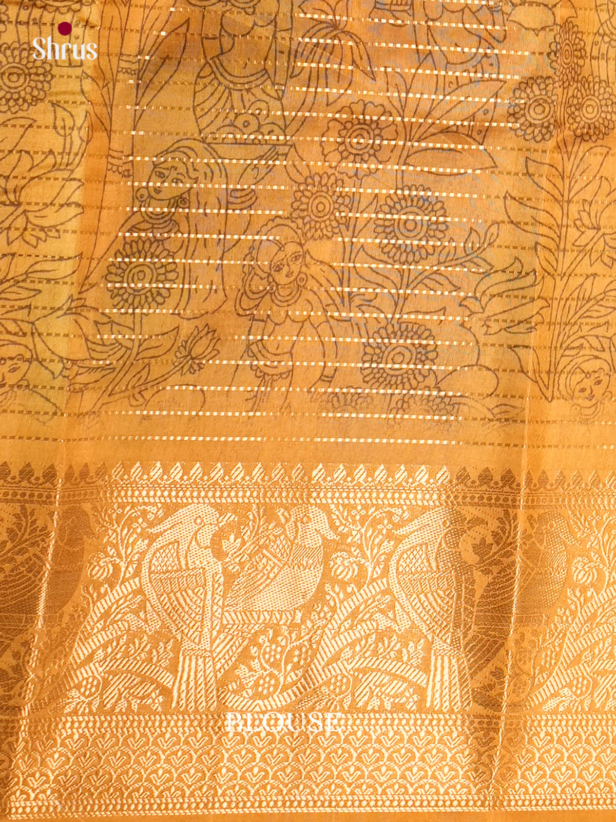 Semi Tussar Saree - ECS09267 - Shop on Shrus.com