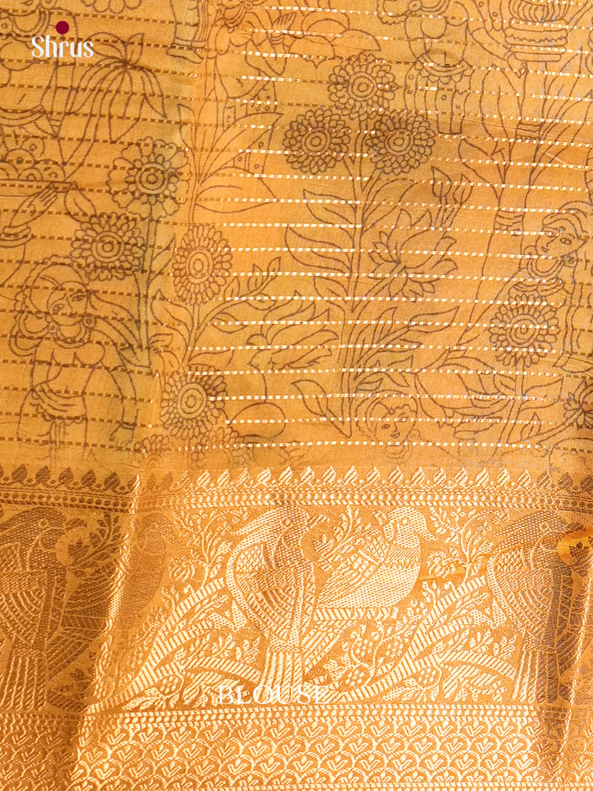 Semi Tussar Saree - ECS09281 - Shop on Shrus.com