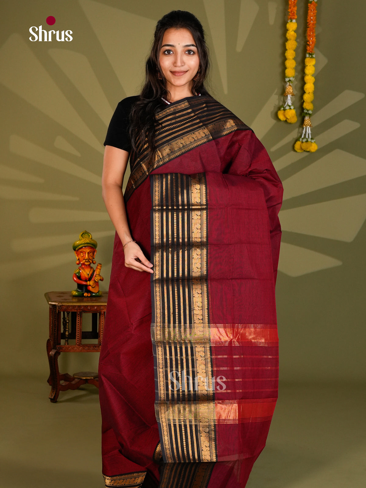 Chettinad Cotton Saree - ECS09288 - Shop on Shrus.com