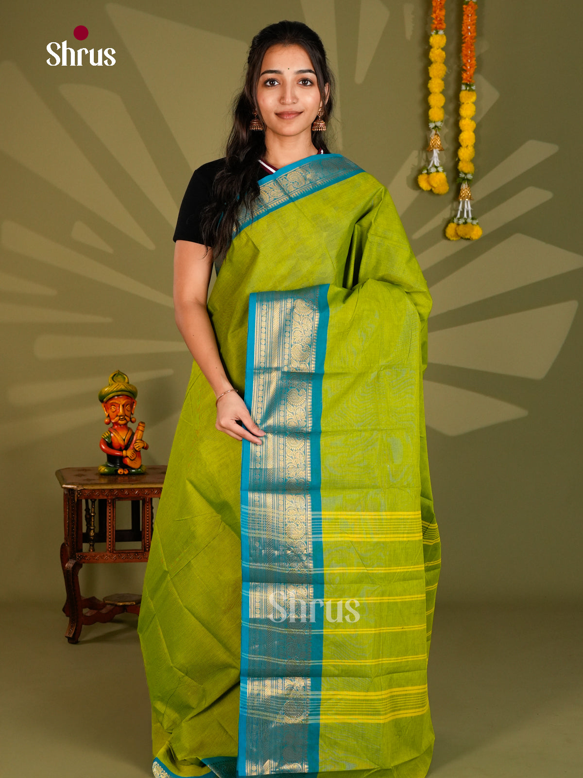 Chettinad Cotton Saree - ECS09290 - Shop on Shrus.com