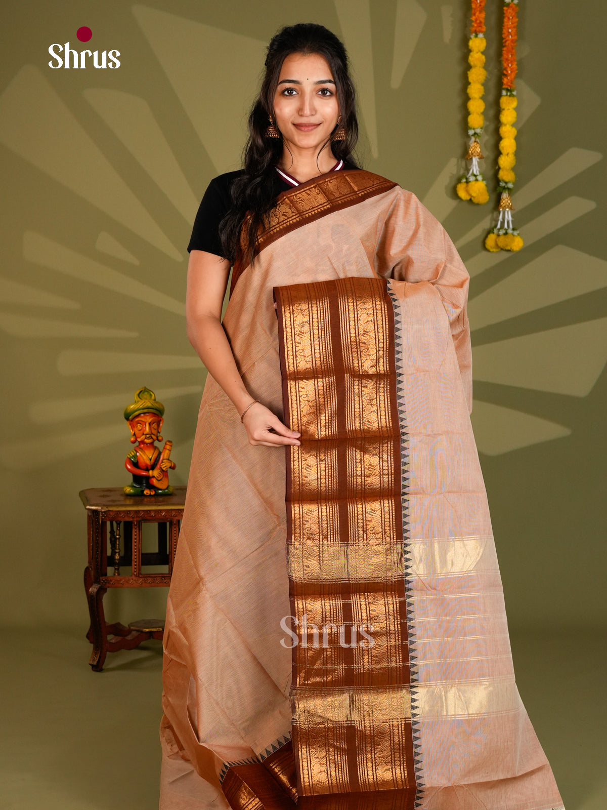 Chettinad Cotton Saree - ECS09294 - Shop on Shrus.com