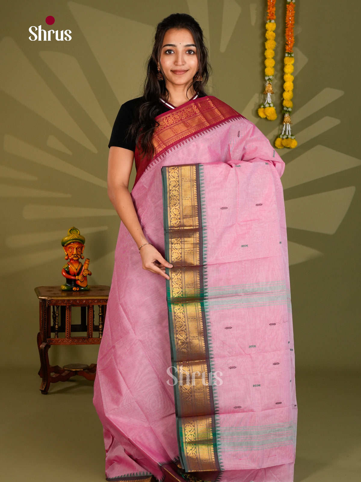 Chettinad Cotton Saree - ECS09298 - Shop on Shrus.com