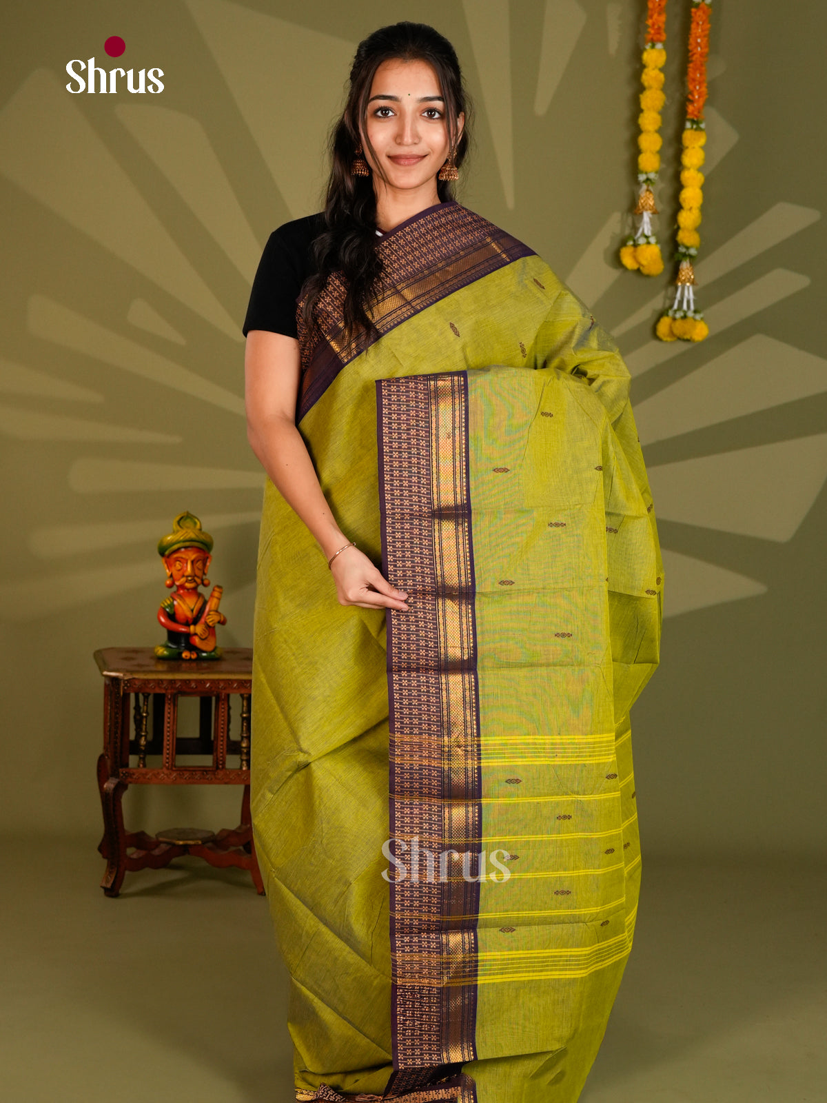 Chettinad Cotton Saree - ECS09305 - Shop on Shrus.com
