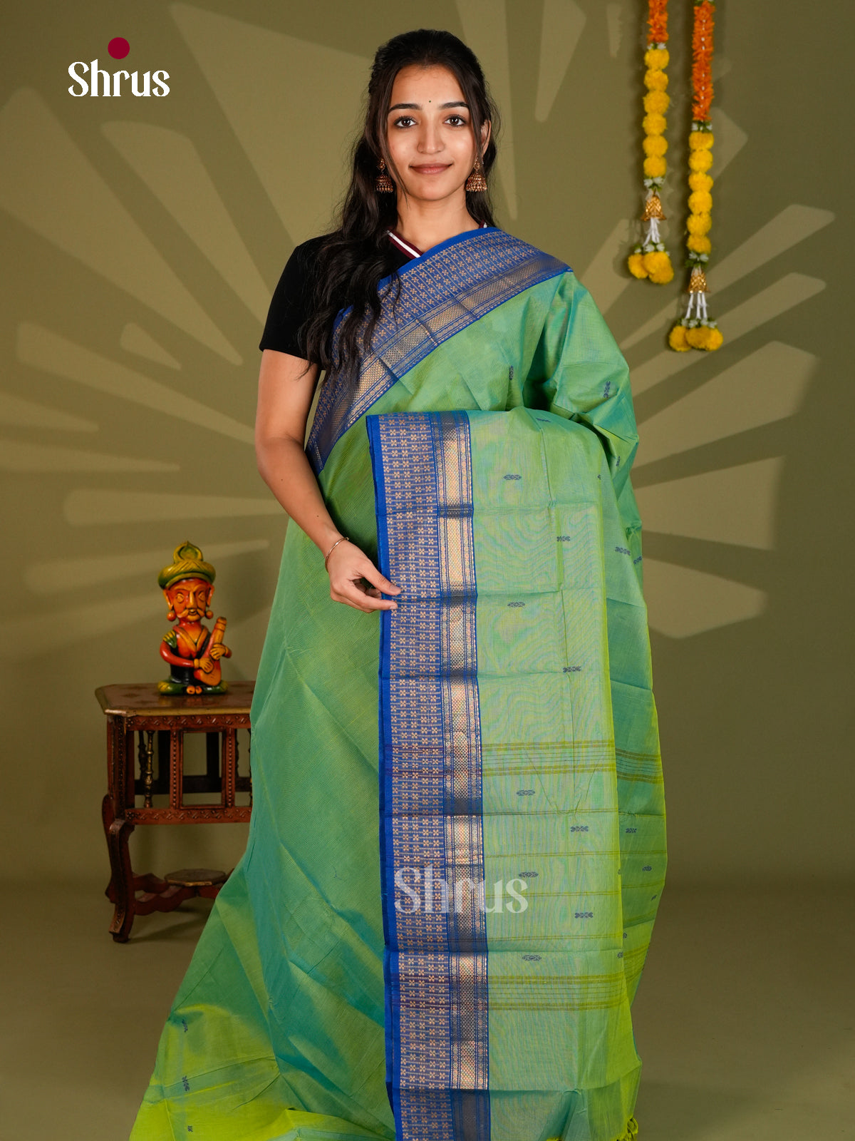 Chettinad Cotton Saree - ECS09306 - Shop on Shrus.com