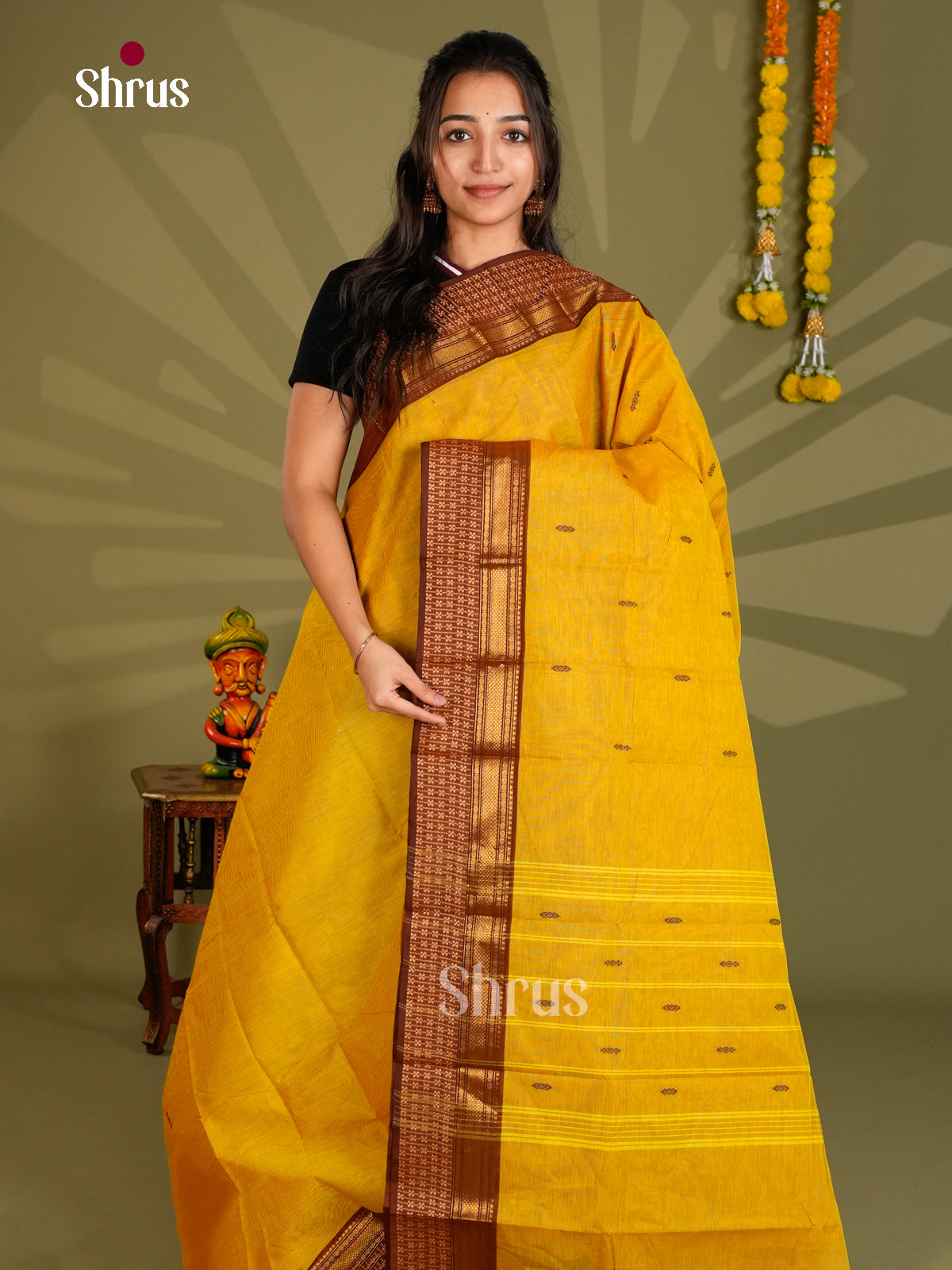 Chettinad Cotton Saree - ECS09307 - Shop on Shrus.com