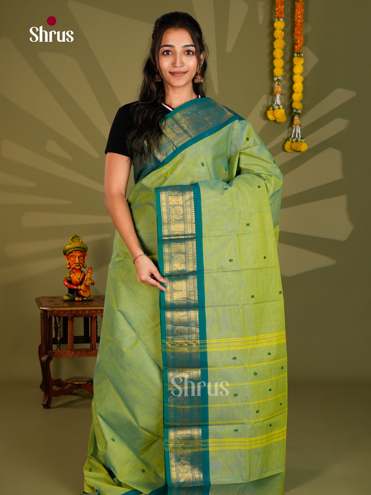 Chettinad Cotton Saree - ECS09313 - Shop on Shrus.com