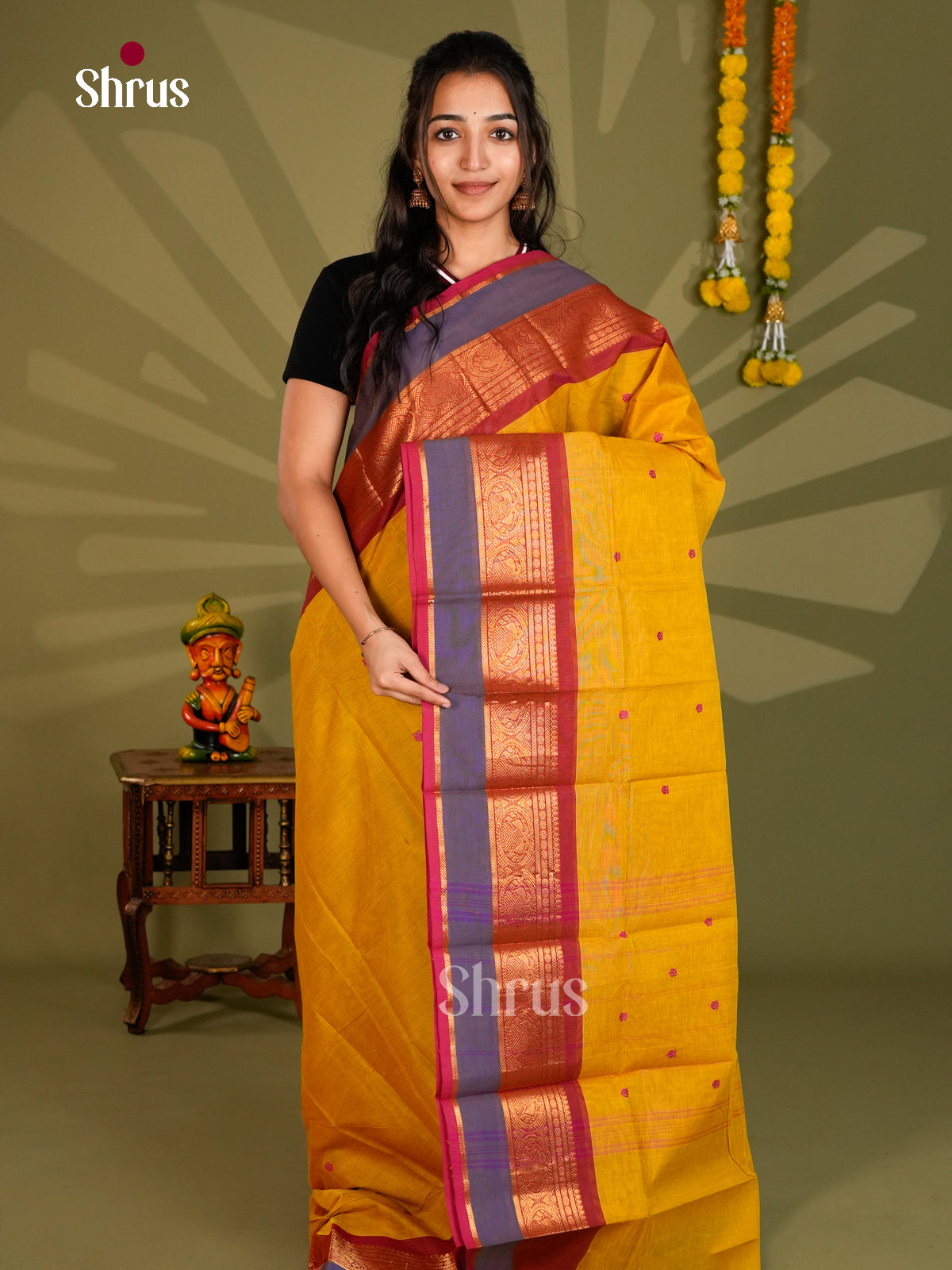 Chettinad Cotton Saree - ECS09324 - Shop on Shrus.com