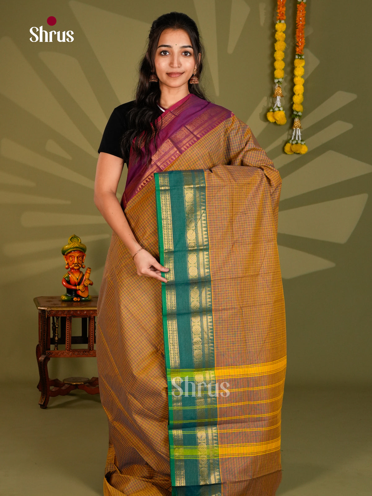 Chettinad Cotton Saree - ECS09330 - Shop on Shrus.com