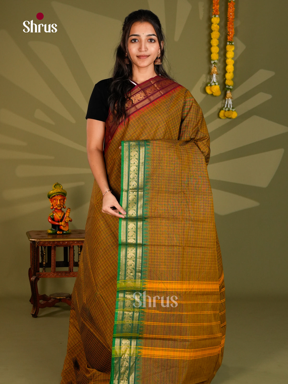 Chettinad Cotton Saree - ECS09331 - Shop on Shrus.com