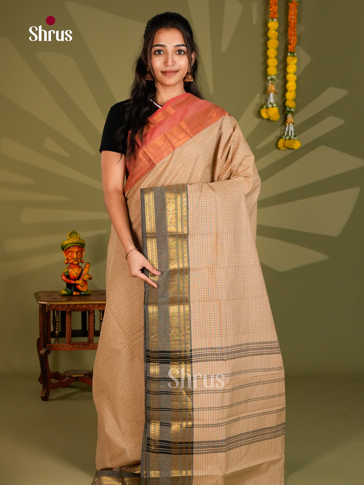Chettinad Cotton Saree - ECS09336 - Shop on Shrus.com