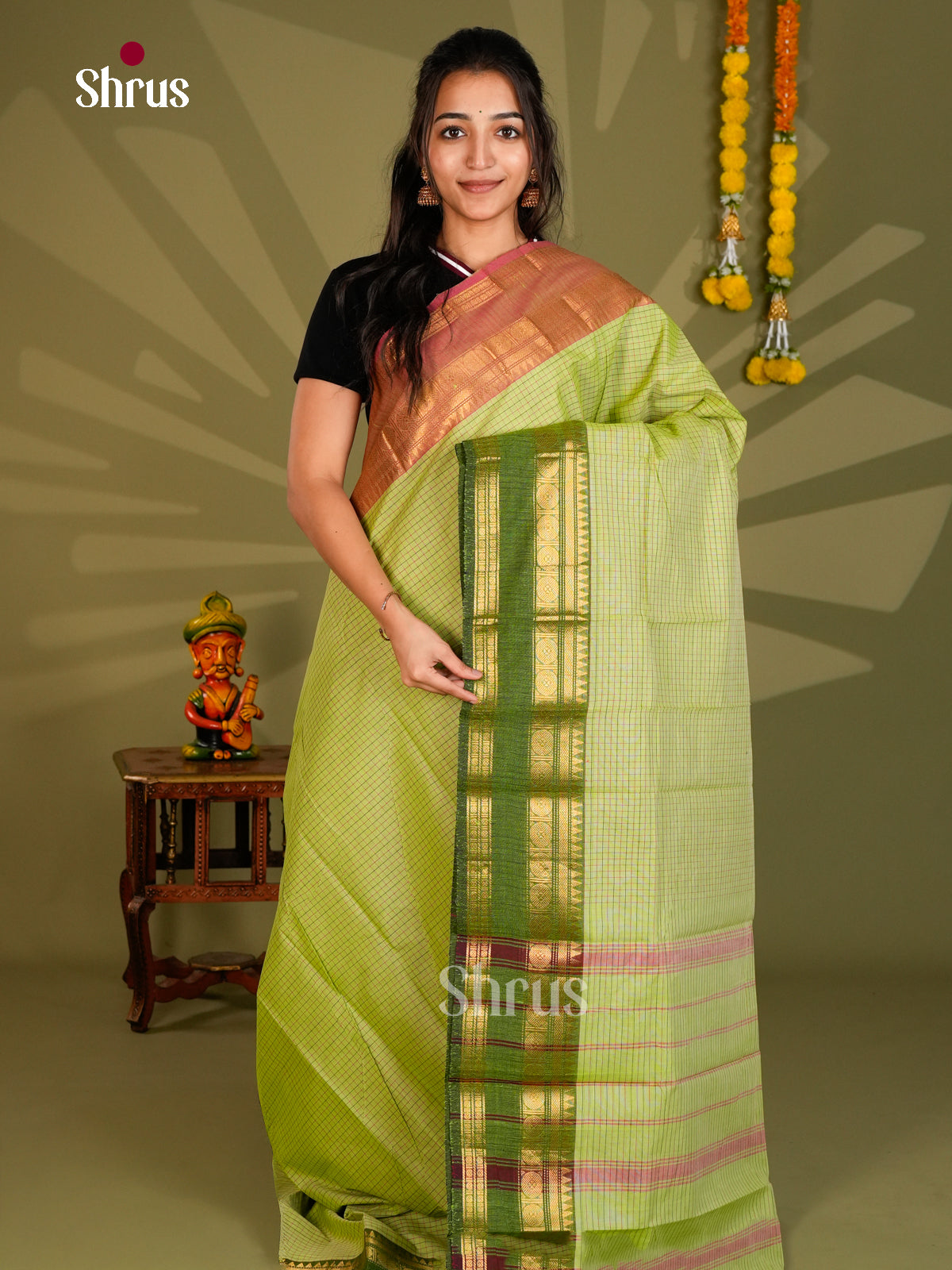 Chettinad Cotton Saree - ECS09337 - Shop on Shrus.com