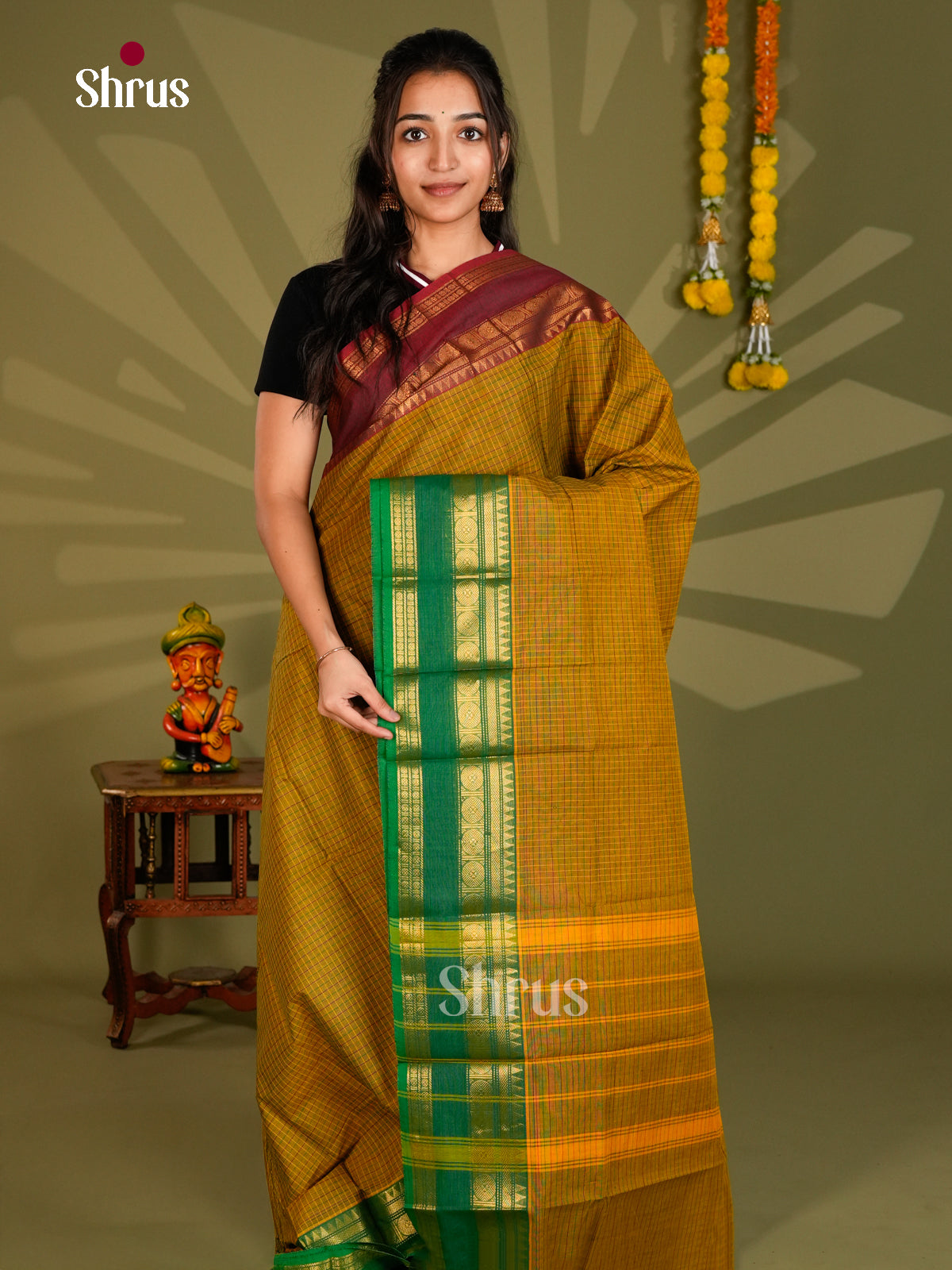 Chettinad Cotton Saree - ECS09350 - Shop on Shrus.com