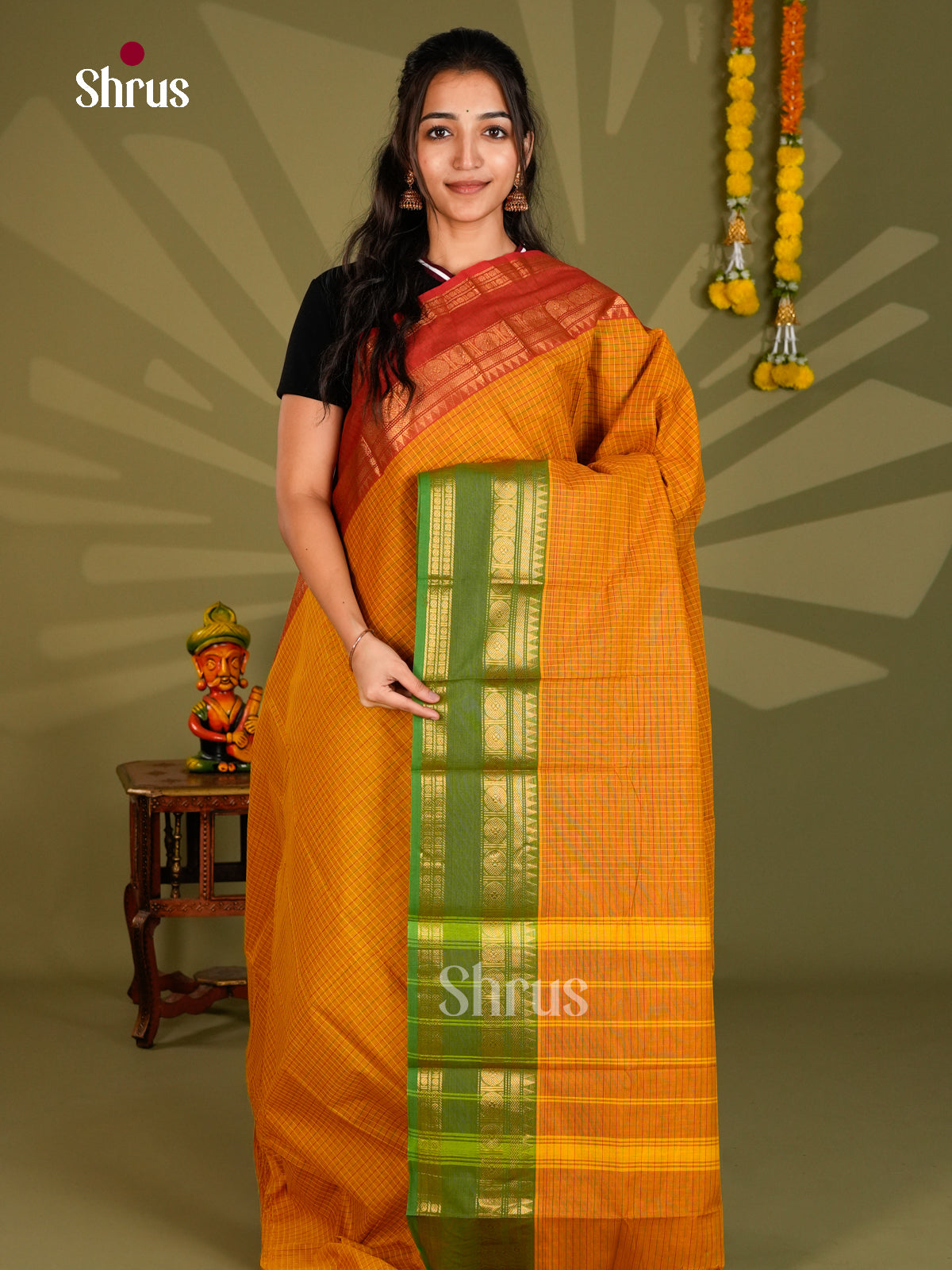 Chettinad Cotton Saree - ECS09351 - Shop on Shrus.com