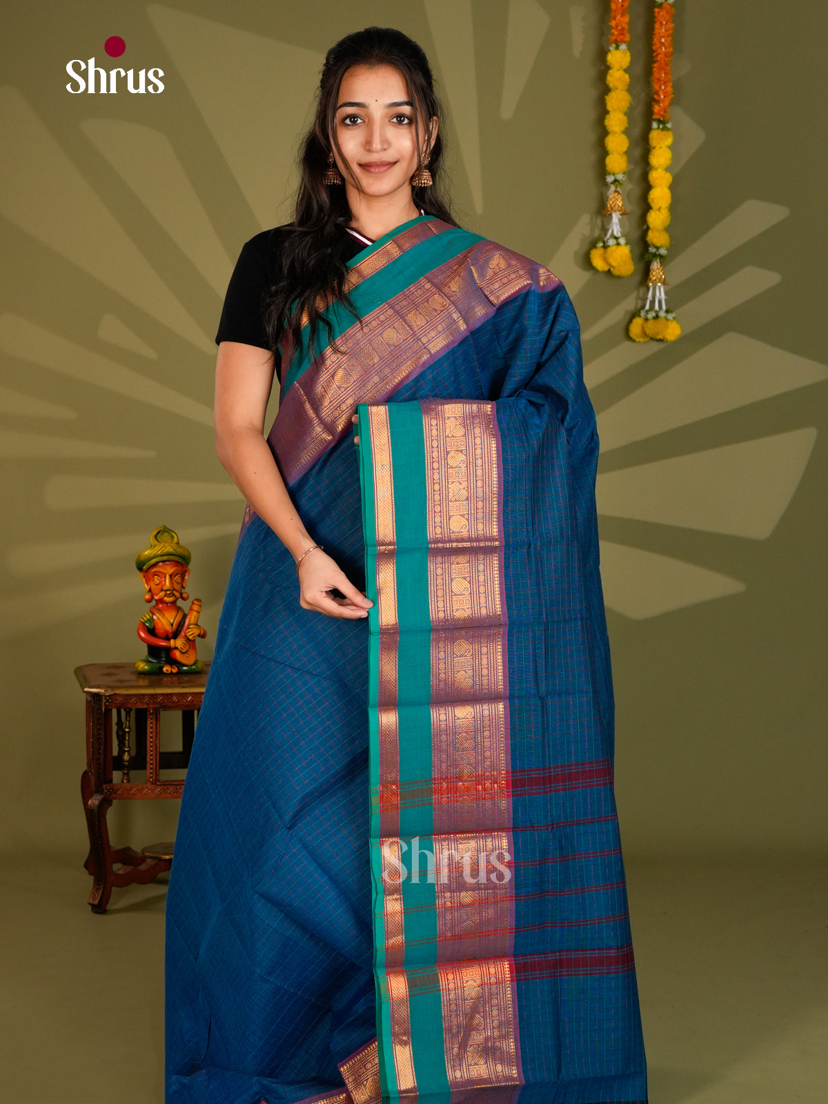 Chettinad Cotton Saree - ECS09354 - Shop on Shrus.com