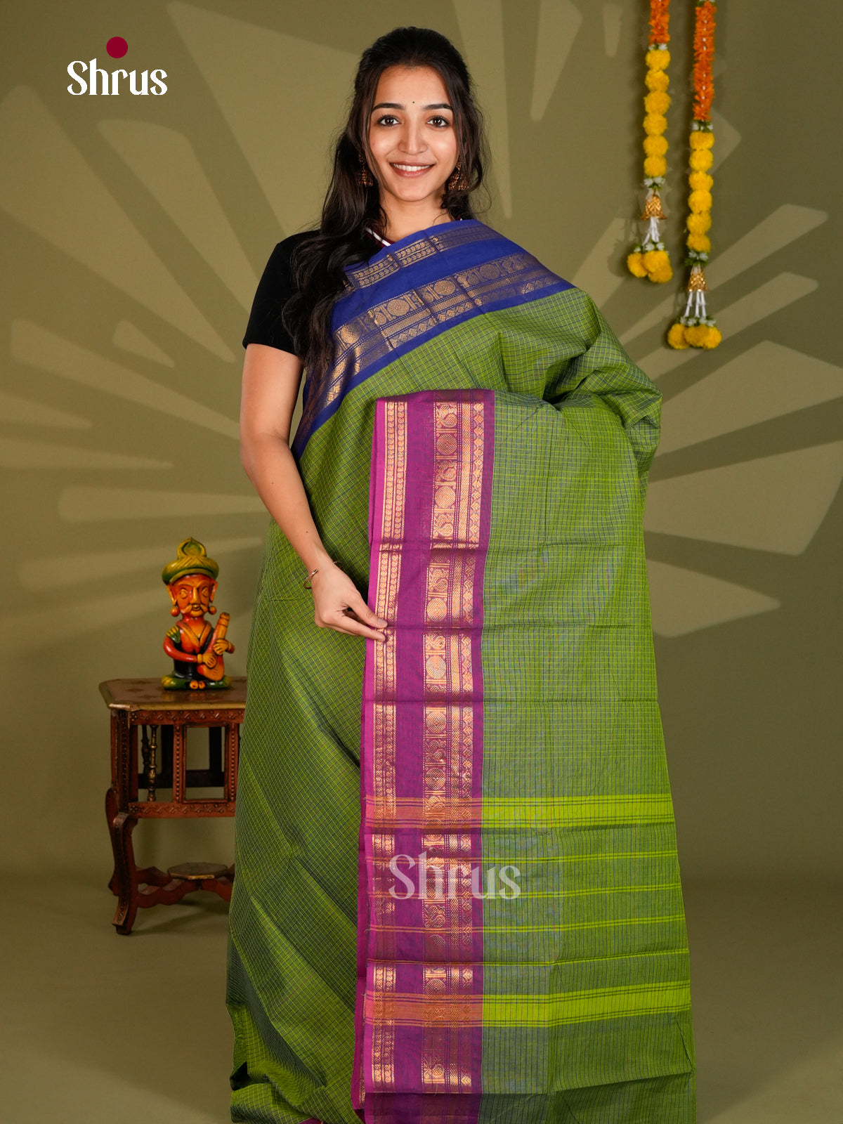 Chettinad Cotton Saree - ECS09359 - Shop on Shrus.com