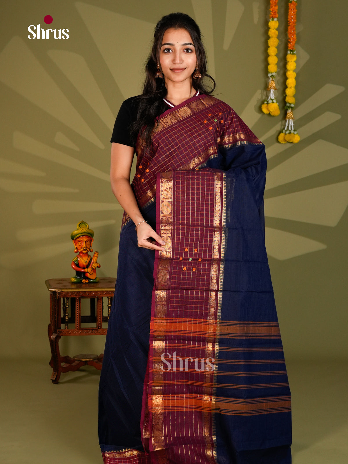 Chettinad Cotton Saree - ECS09364 - Shop on Shrus.com