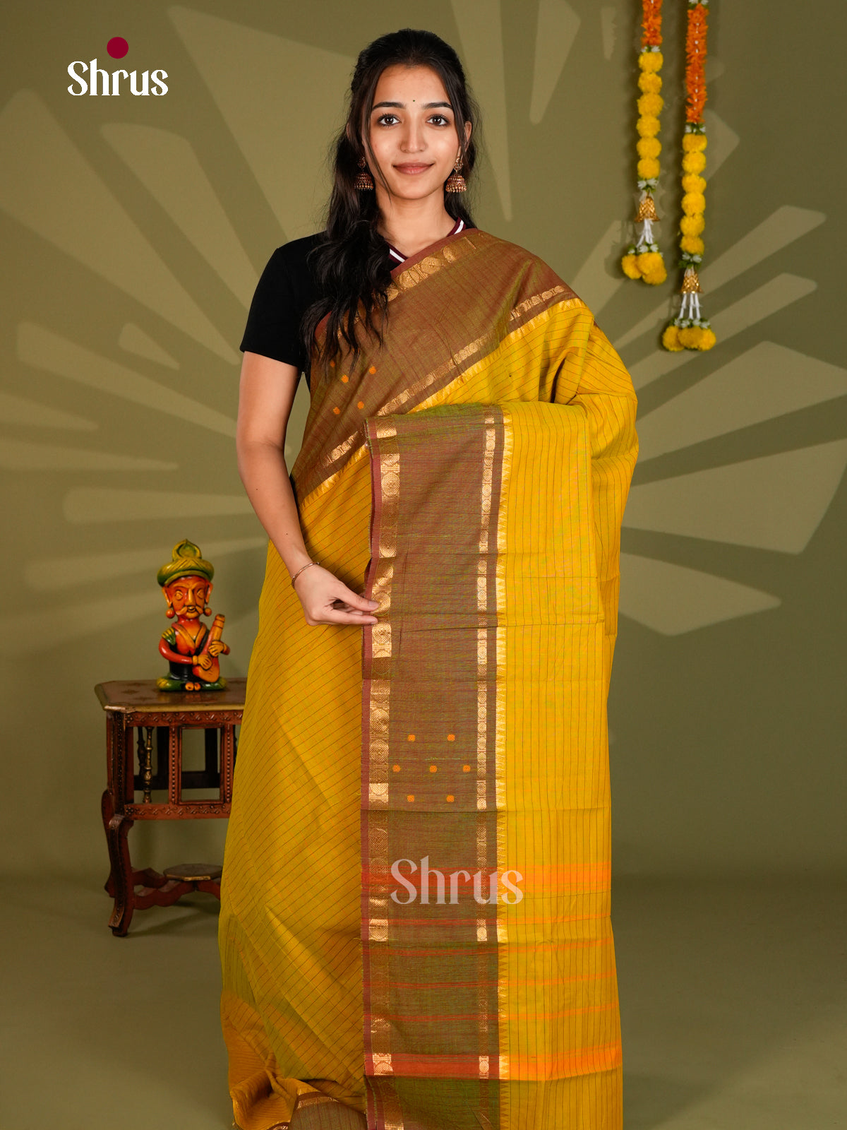 Chettinad Cotton Saree - ECS09369 - Shop on Shrus.com