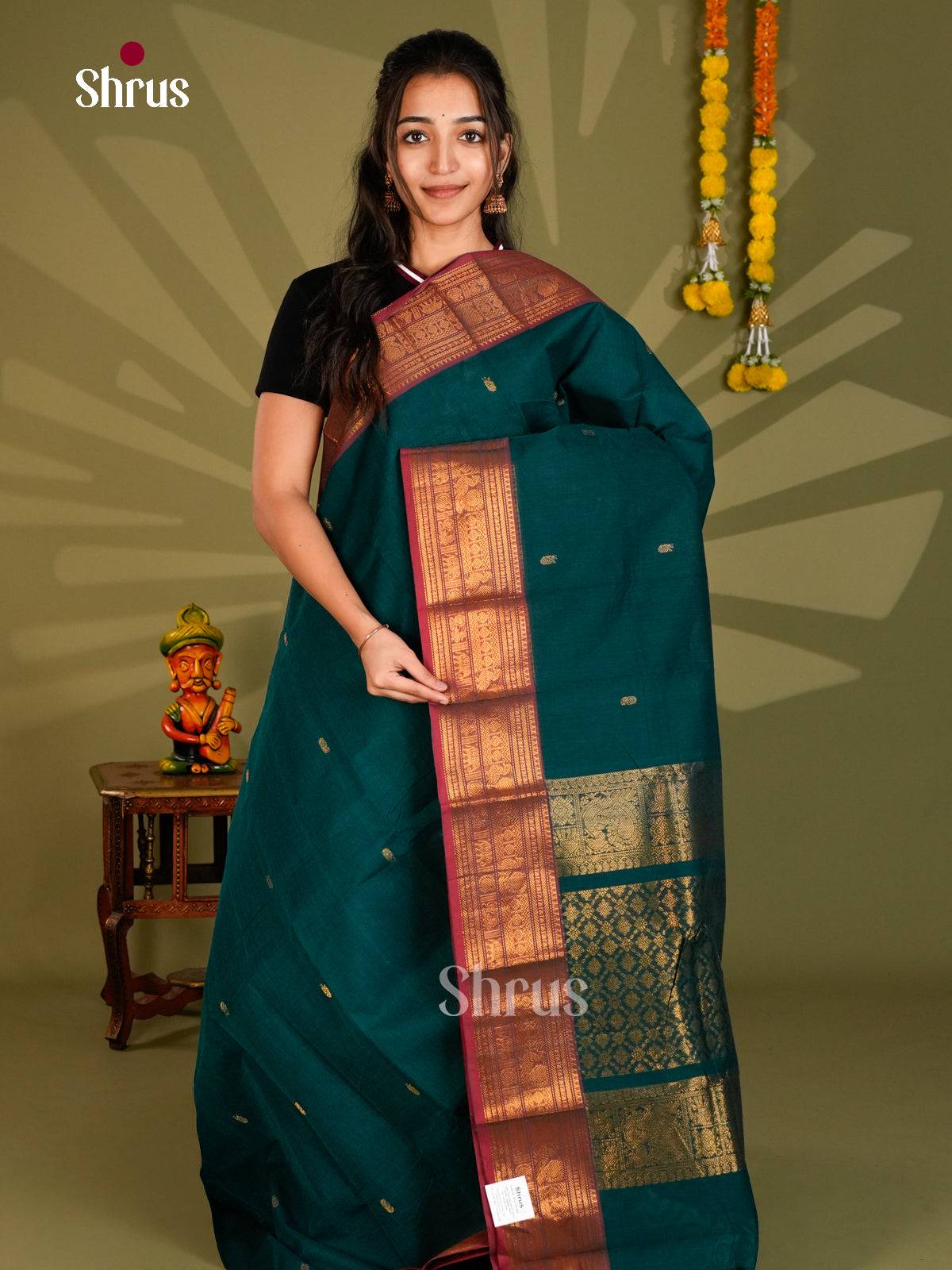 Chettinad Cotton Saree - ECS09371 - Shop on Shrus.com