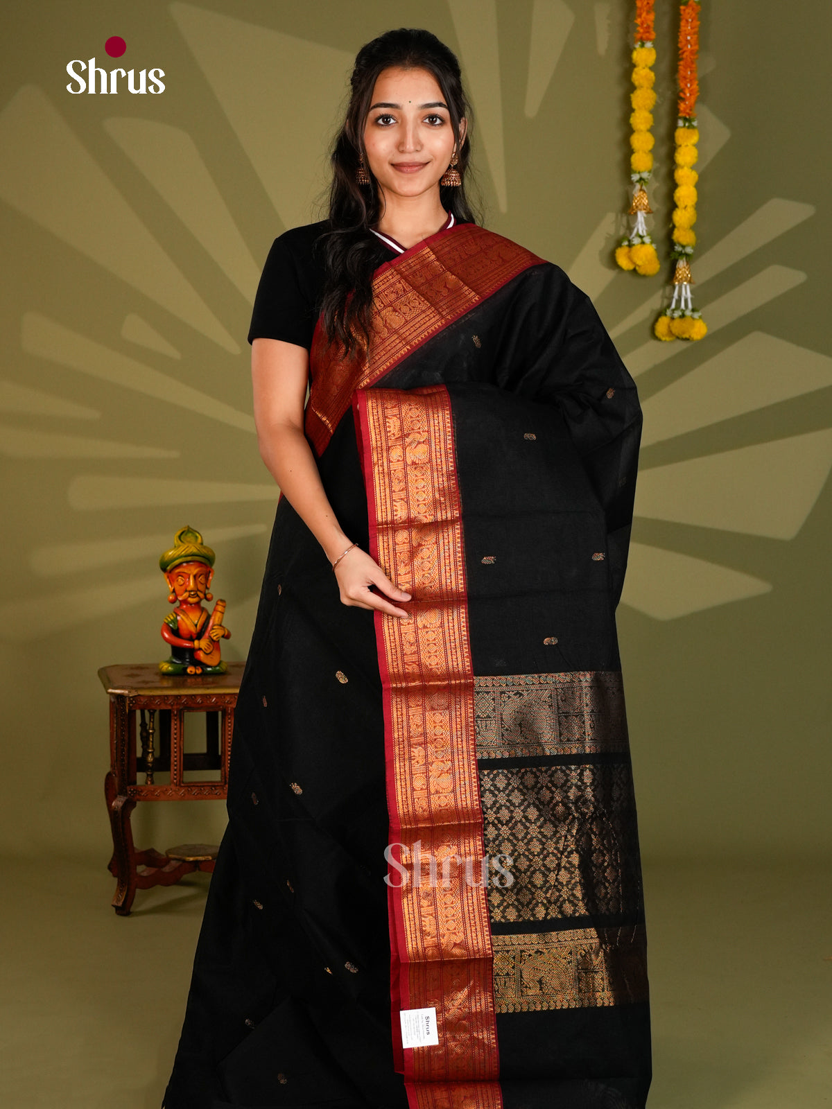 Chettinad Cotton Saree - ECS09373 - Shop on Shrus.com