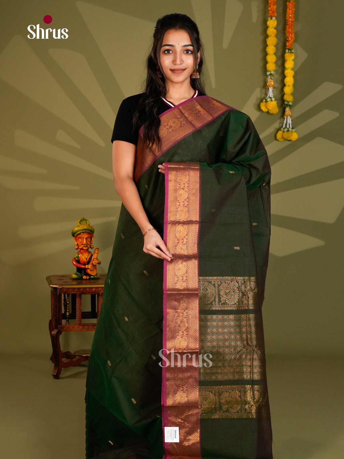 Chettinad Cotton Saree - ECS09376 - Shop on Shrus.com