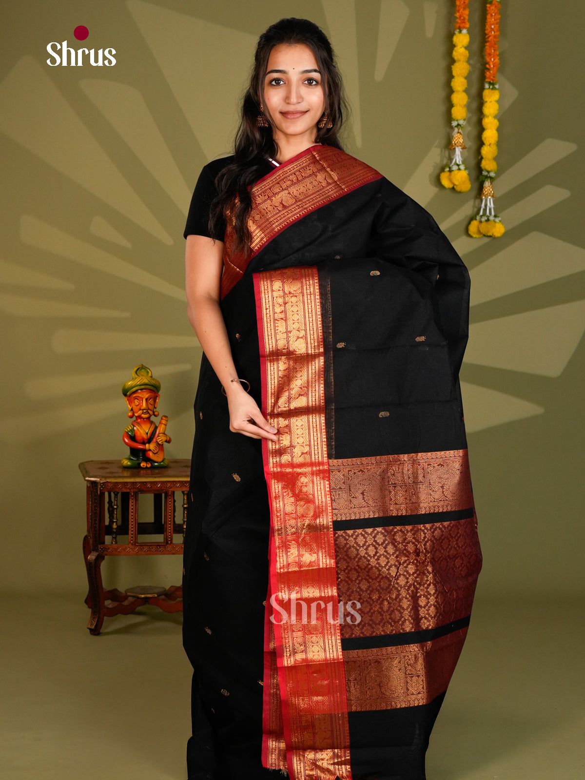 Chettinad Cotton Saree - ECS09381 - Shop on Shrus.com