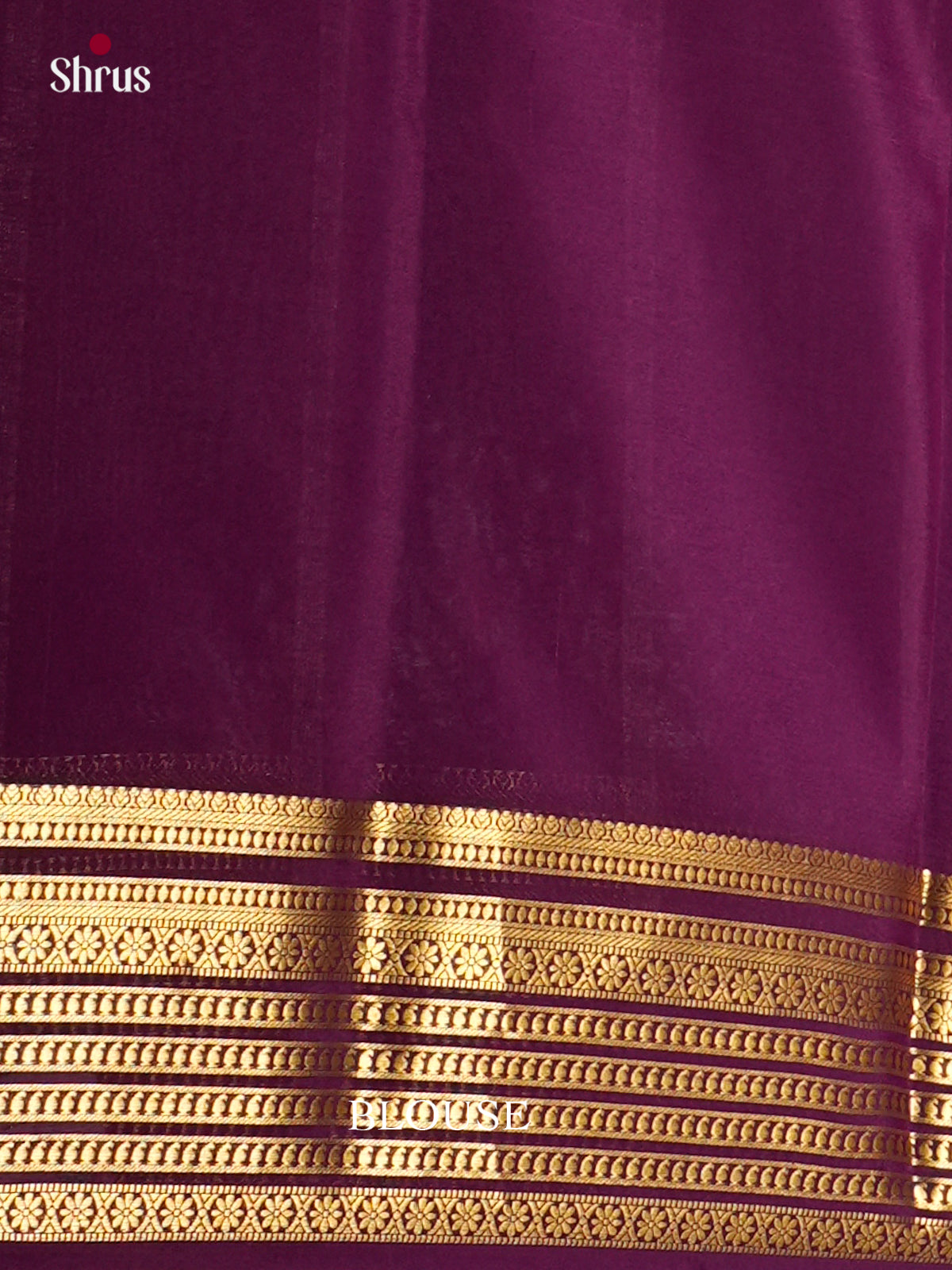Mysore Silk Saree - ECS10035 - Shop on Shrus.com