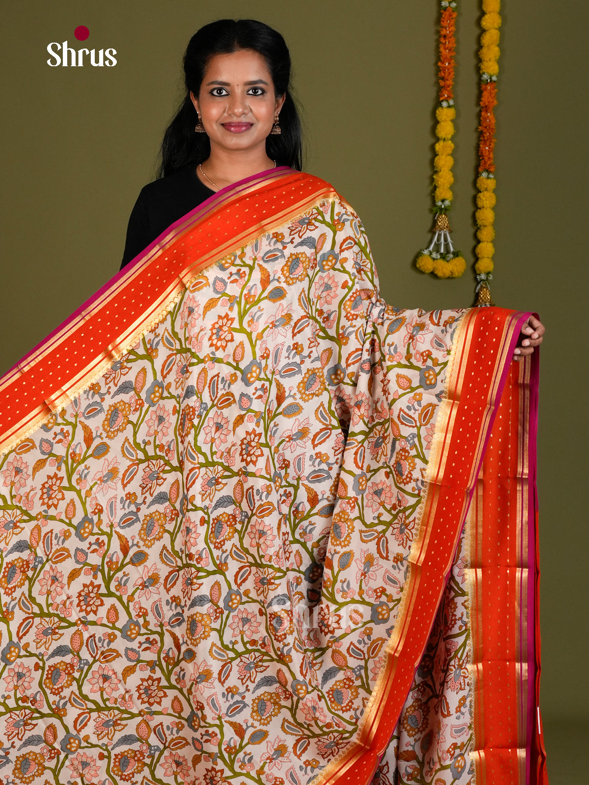 Mysore Silk Saree - ECS10044 - Shop on Shrus.com
