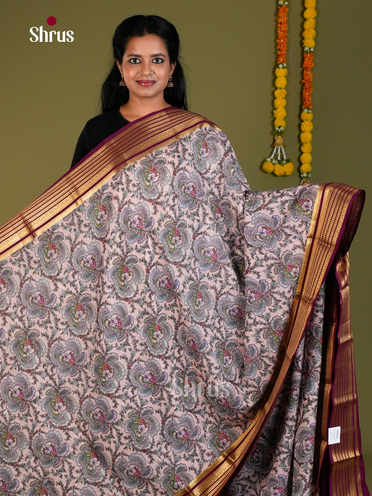 Mysore Silk Saree - ECS10047 - Shop on Shrus.com