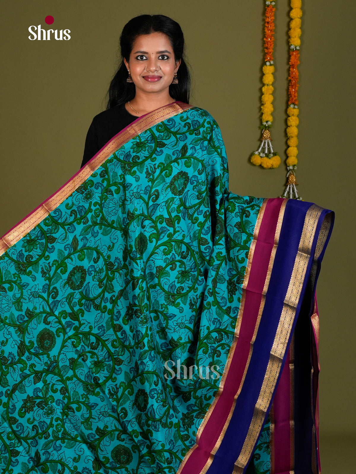 Mysore Silk Saree - ECS10054 - Shop on Shrus.com