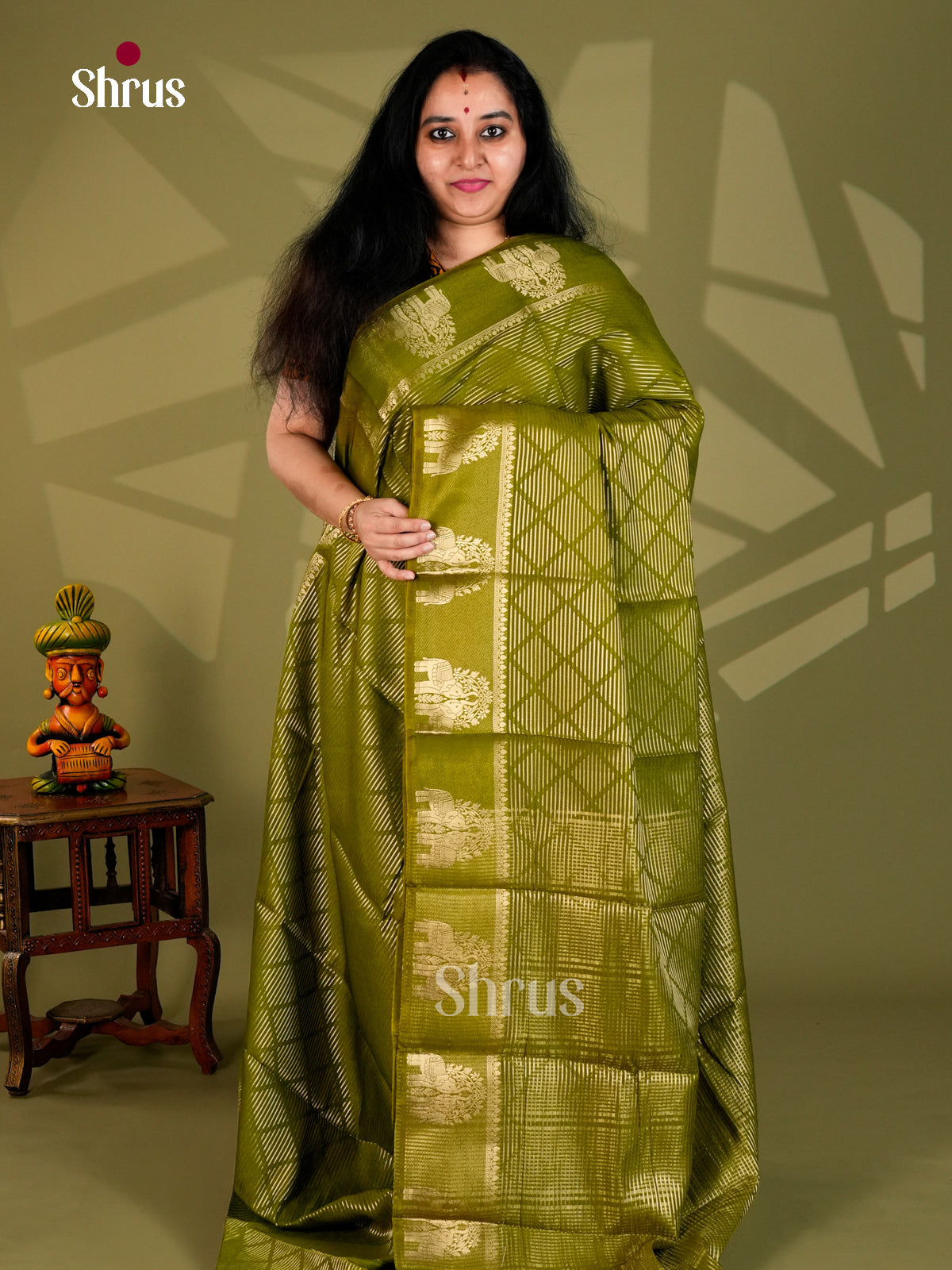 Semi Chiniya Saree - ECS10056 - Shop on Shrus.com