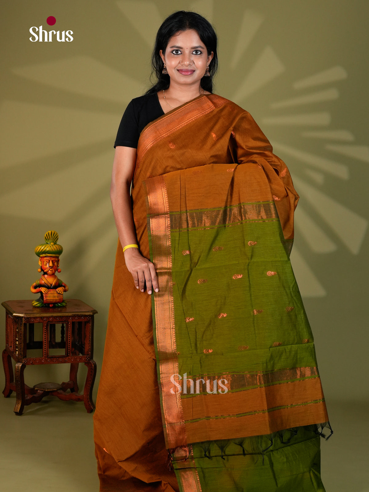 Semi Maheshwari Saree - ECS10080 - Shop on Shrus.com