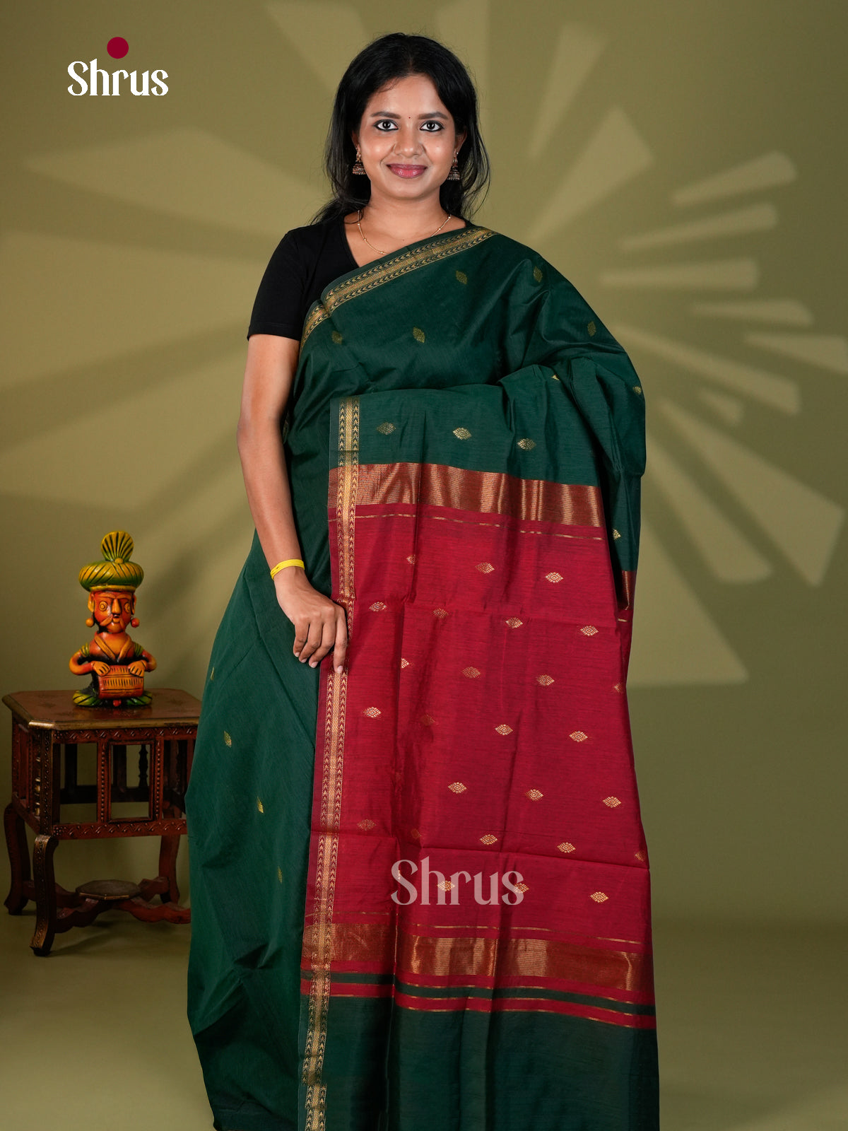 Semi Maheshwari Saree - ECS10085 - Shop on Shrus.com