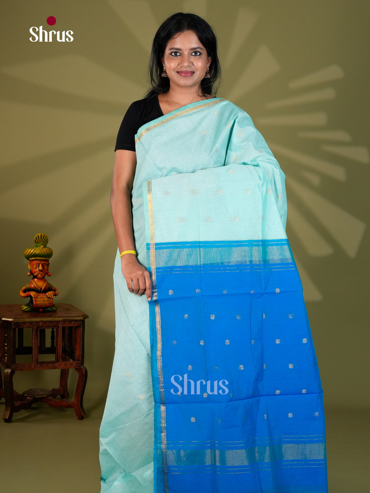 Semi Maheshwari Saree - ECS10087 - Shop on Shrus.com