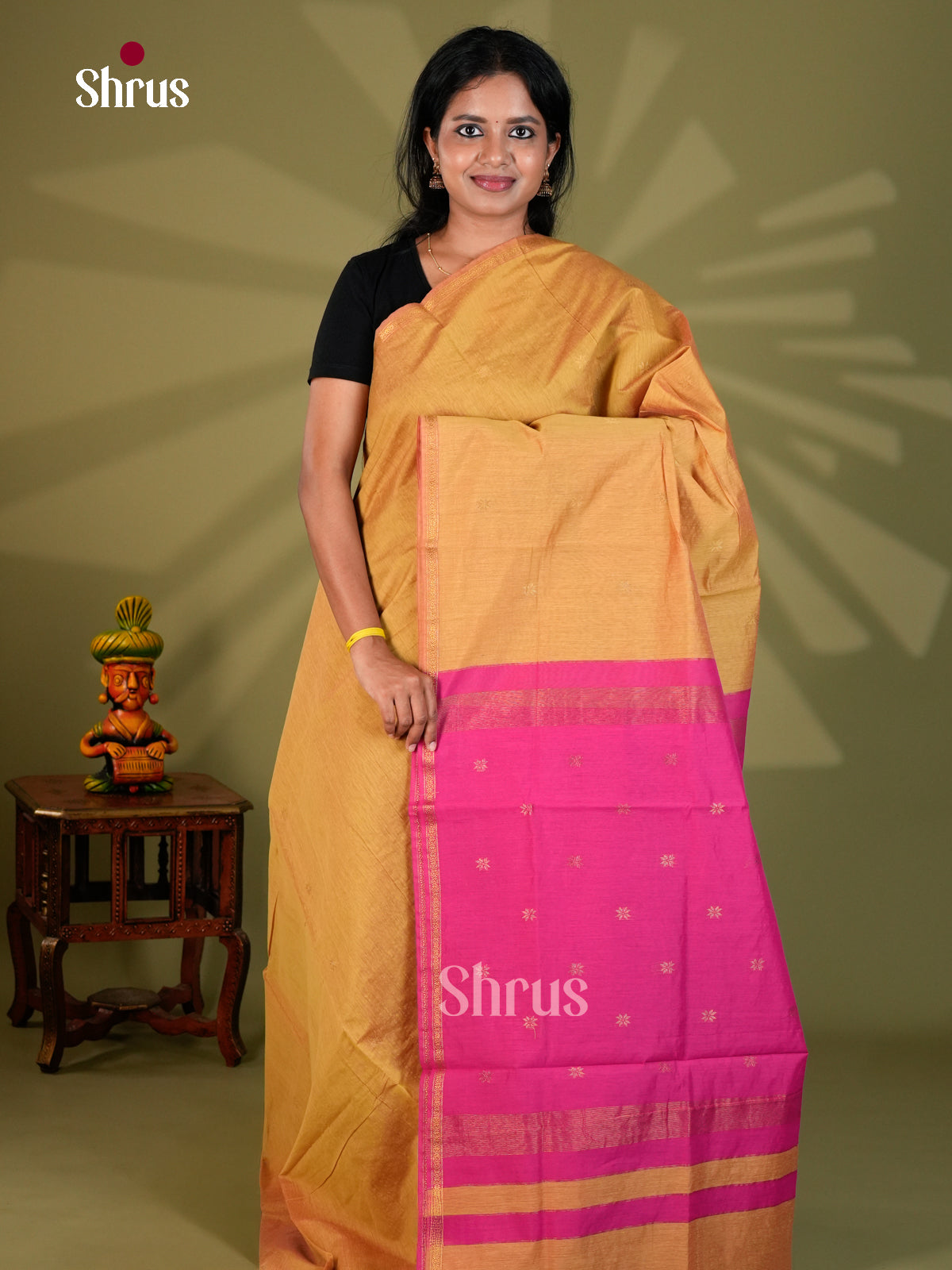 Semi Maheshwari Saree - ECS10088 - Shop on Shrus.com
