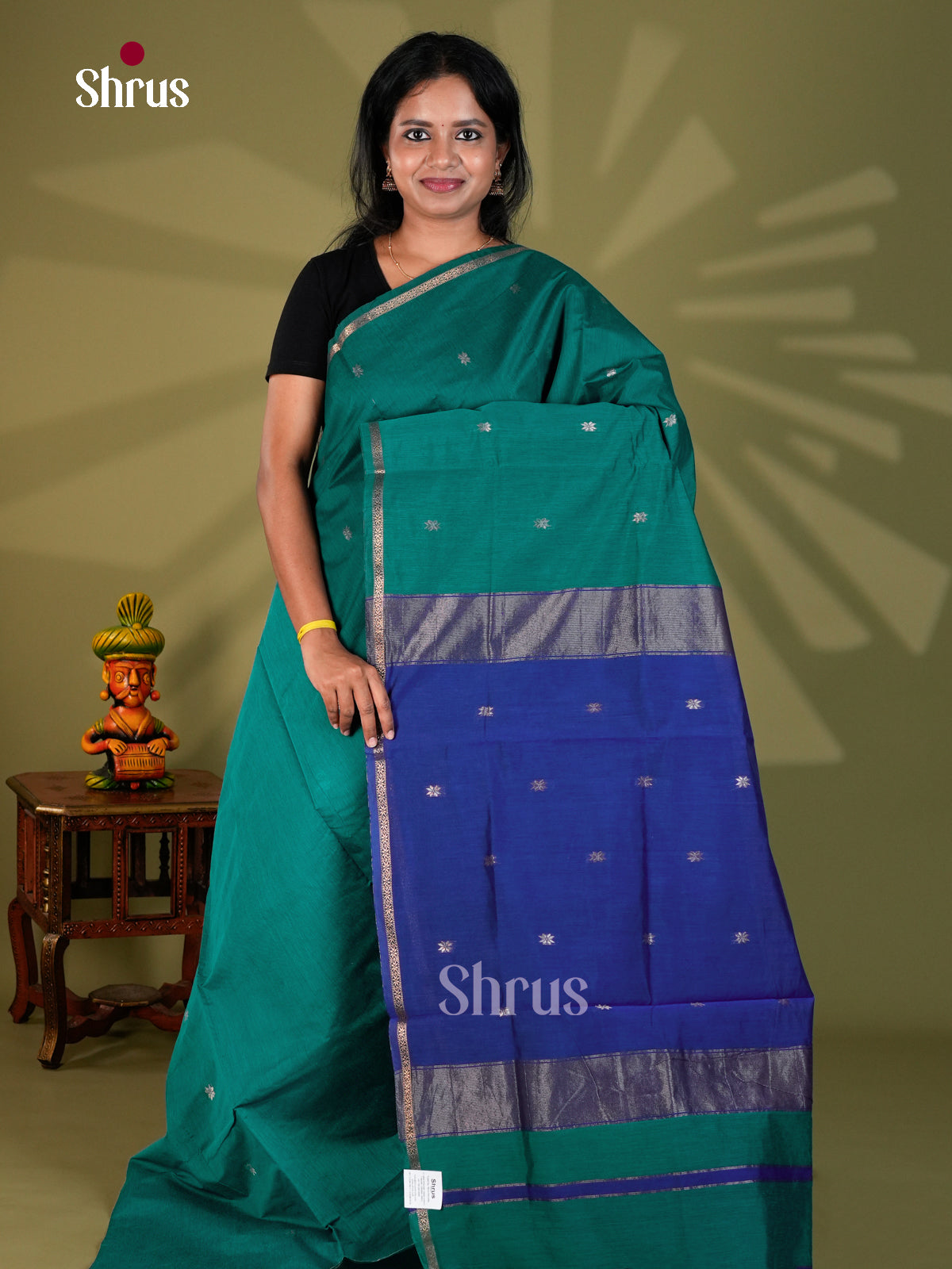 Semi Maheshwari Saree - ECS10094 - Shop on Shrus.com