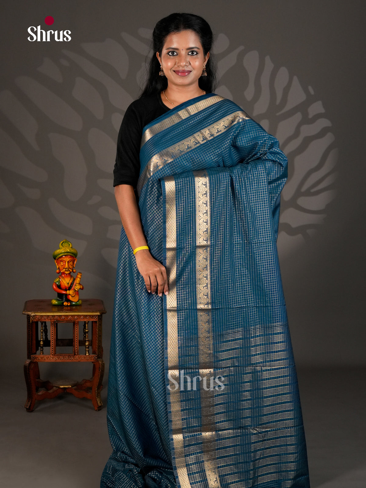 Semi Mysoresilk Saree - ECS11253 - Shop on Shrus.com